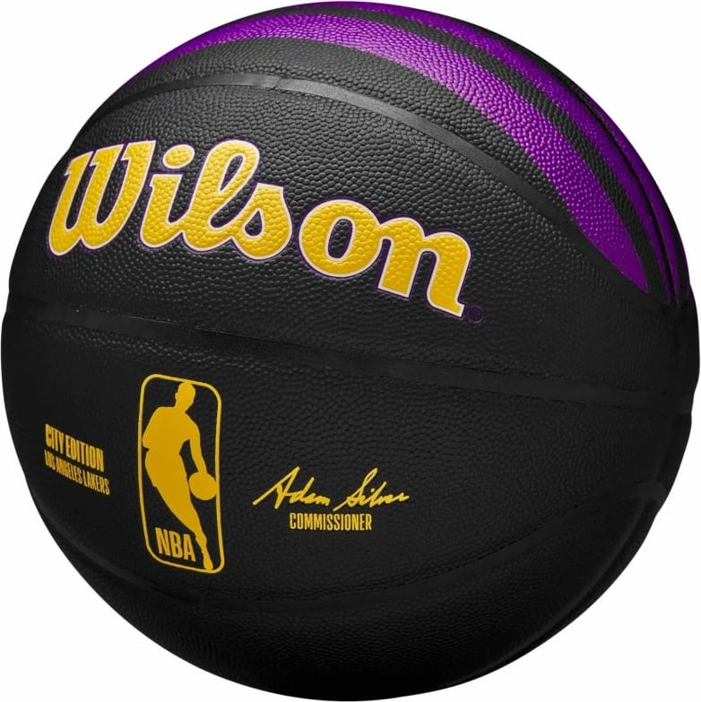 Top basketbolli Wilson, i zi dhe i verdhë