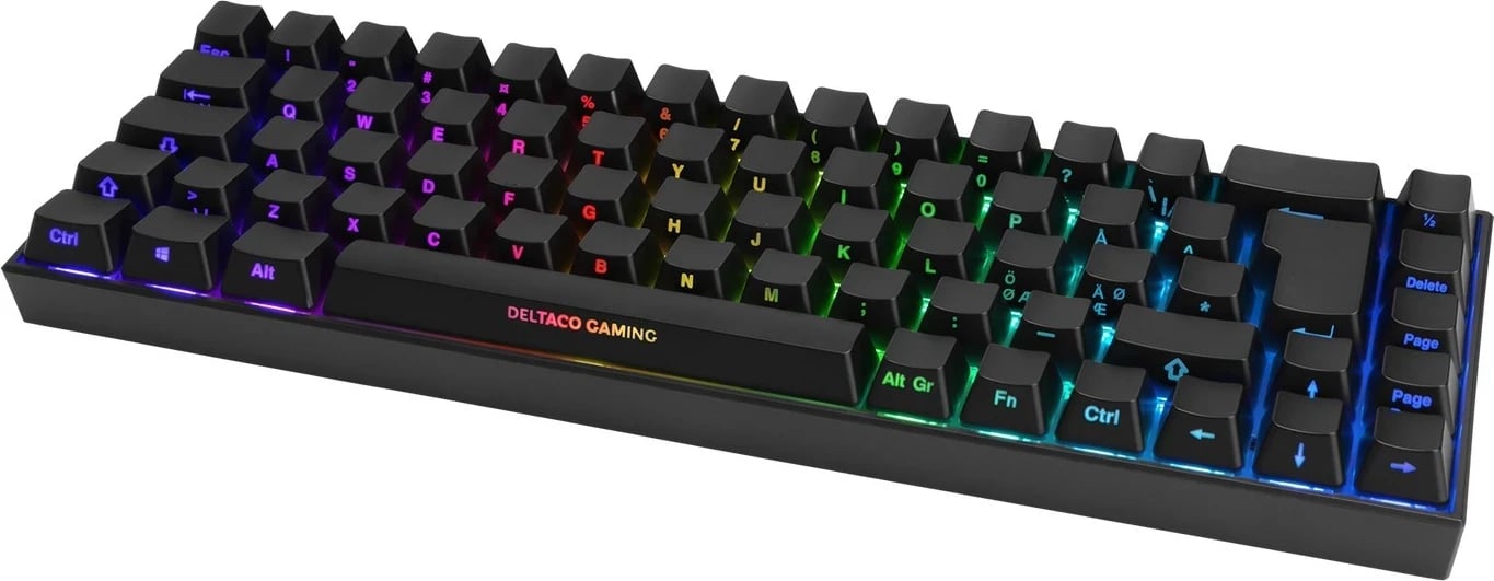 Tastaturë për lojëra Deltaco Gaming, e zezë