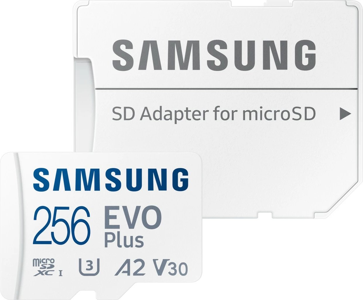 Memorie MicroSDXC Samsung MB-MC256S, 256 GB, UHS-I, 160 MB/s, Class 3 (U3), V30, Bardhë