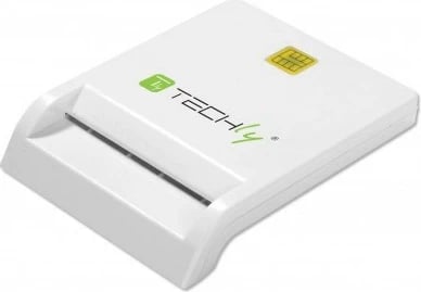 Lexues i kartave Techly Compact, USB 2.0, I-CARD, i bardhë