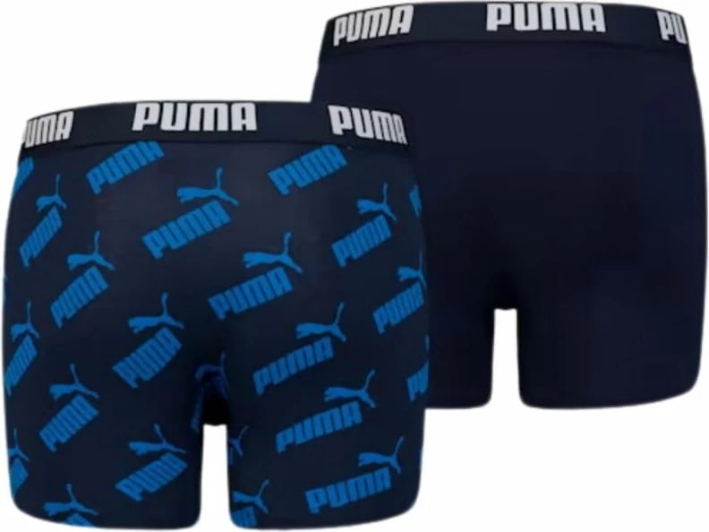 Të brendshme për fëmijë Puma Basic Boxer Jr, të zeza dhe blu të errët