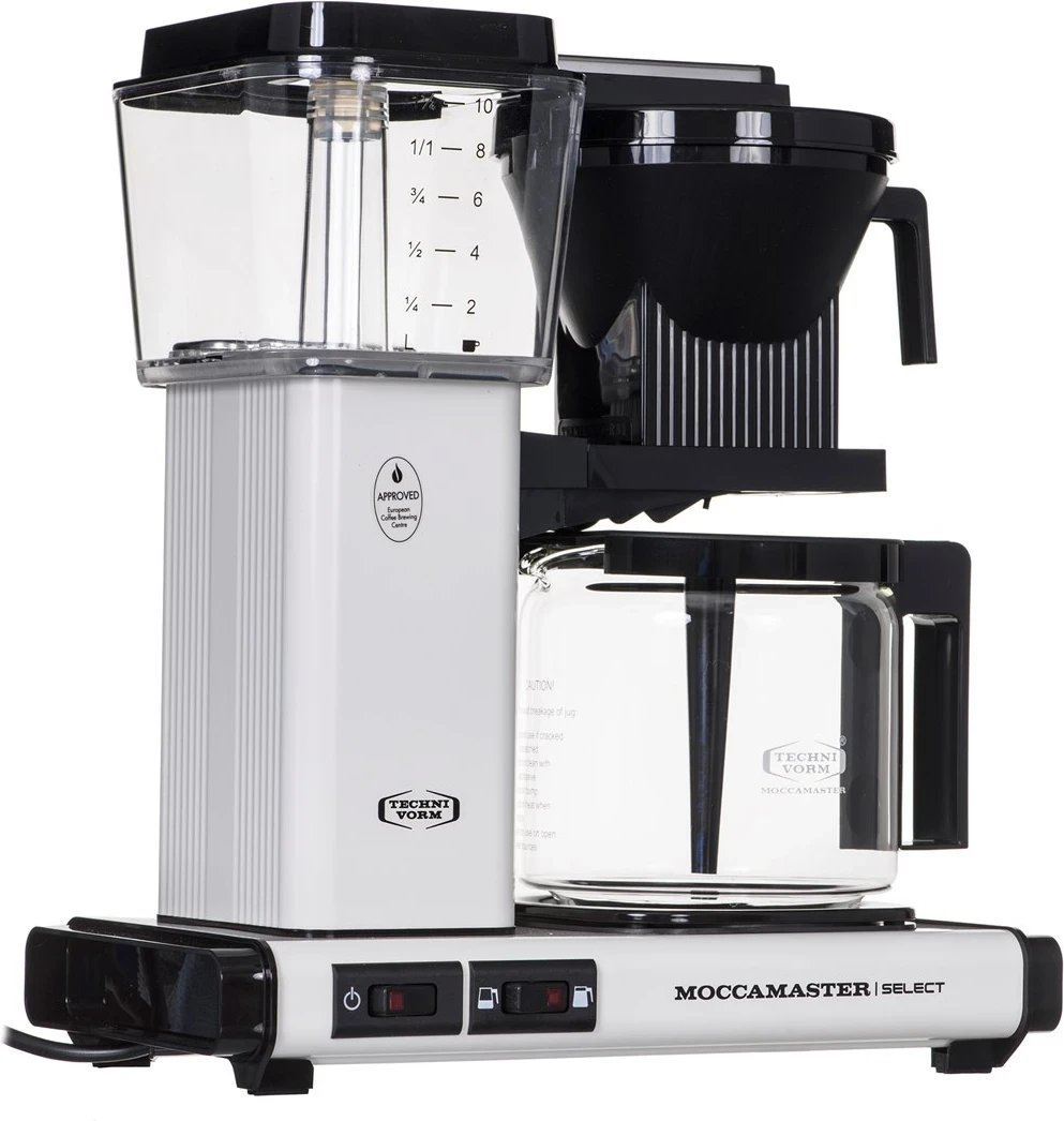 Aparat për kafe Moccamaster KBG, 1520W, 1.25L, i bardhë 