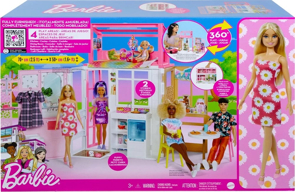 Shtëpi pushimi Barbie MATTEL, Multi