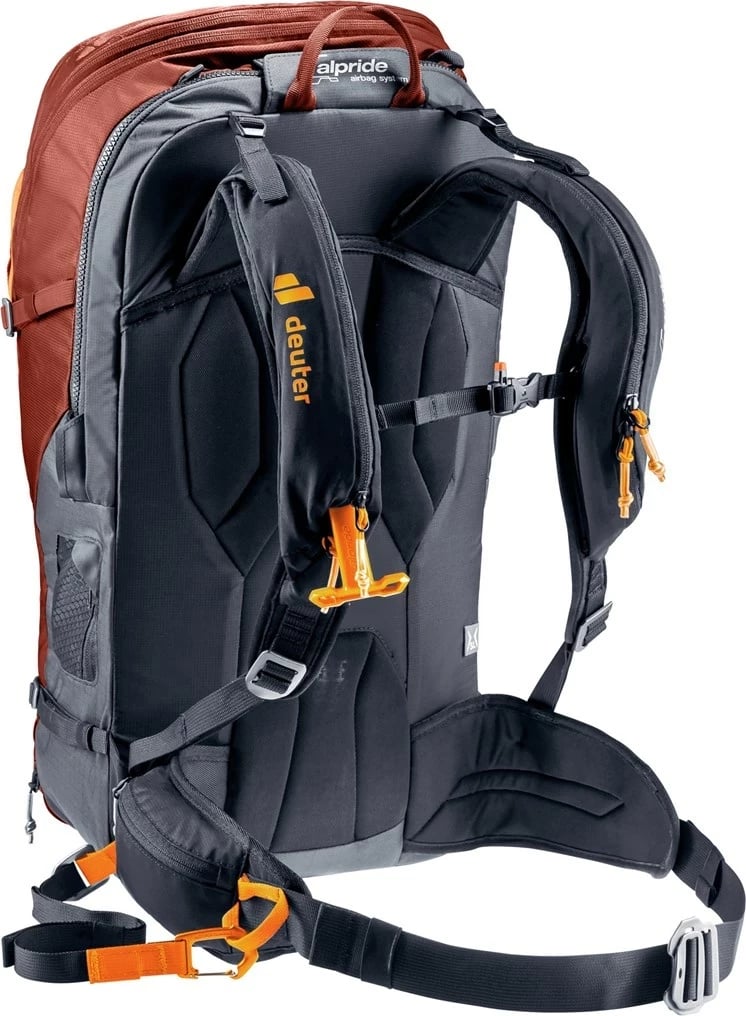 Çantë shpine Deuter Alproof Tour 36 + 5 SL, për femra, e kuqe e zezë