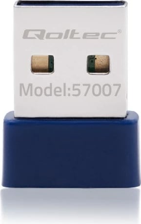 Adapter WiFi USB Bluetooth Qoltec 57007, Wireless, Navy