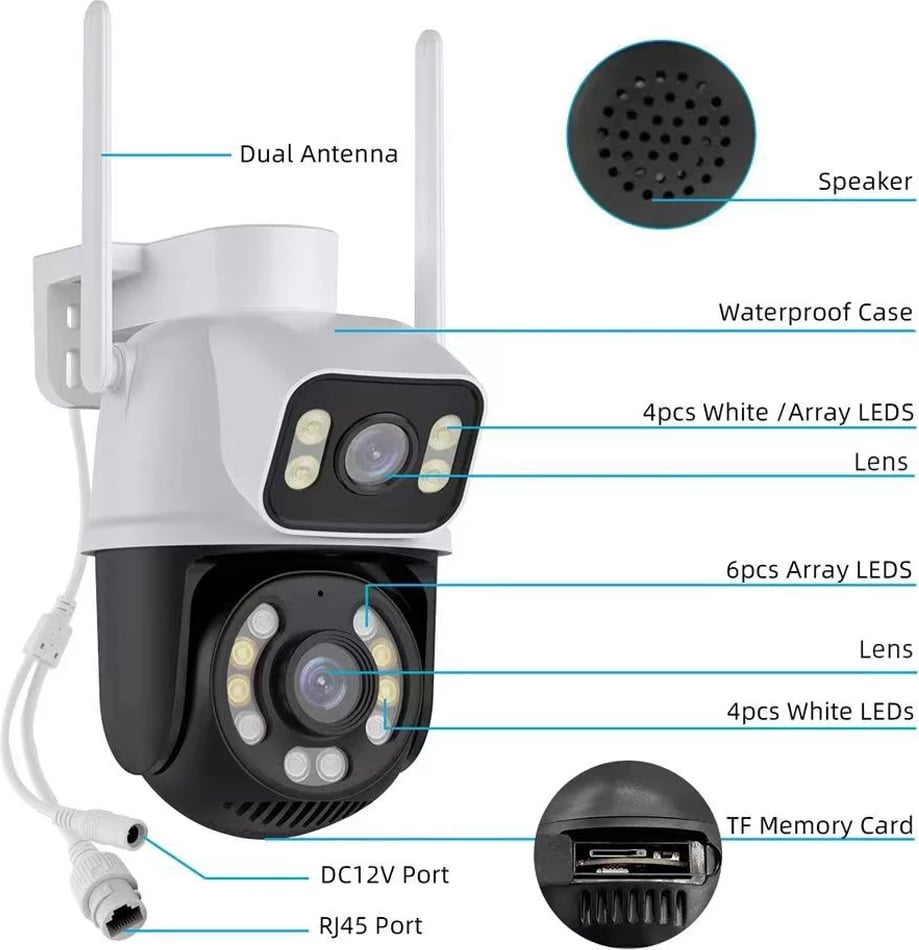 Kamere WiFi Dual Lense 8.0MP Q258