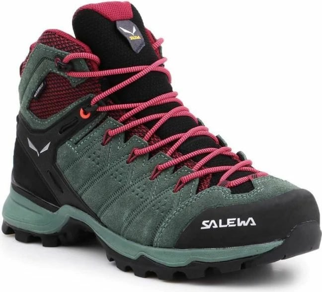 Këpucë për femra Salewa, Alp Mate Mid WP, të kuqe dhe të gjelbra