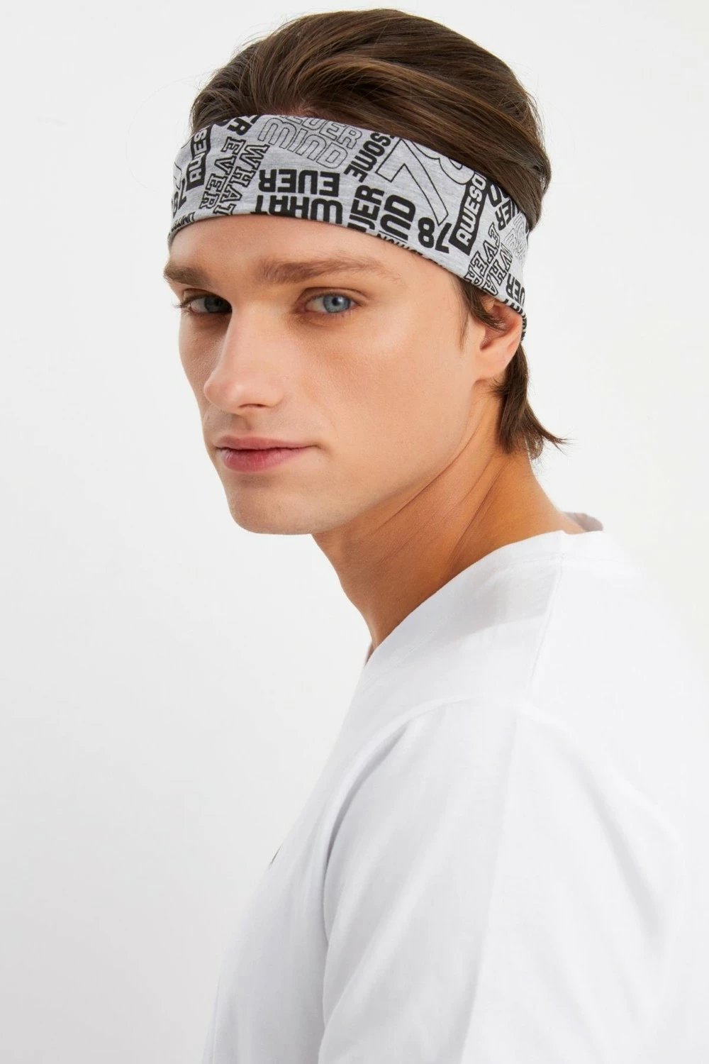 Bandana sportive Butikgiz për meshkuj, gri