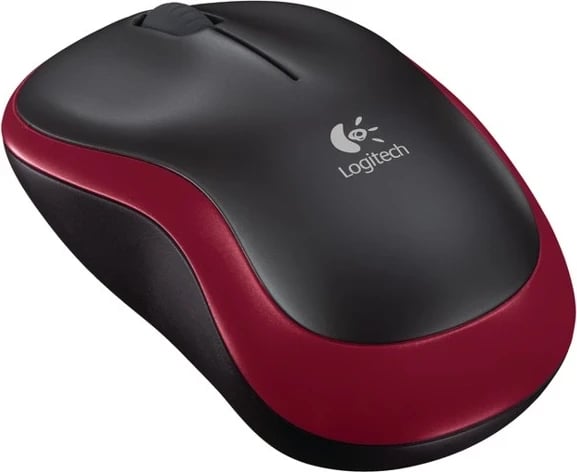 Maus Logitech M185, i zi/kuq