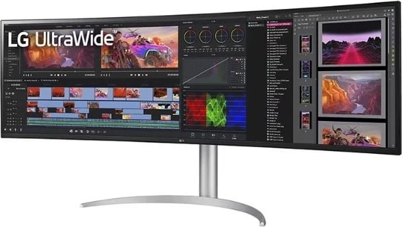 Monitor LG 49WQ95C-W, 49", 144Hz, i bardhë