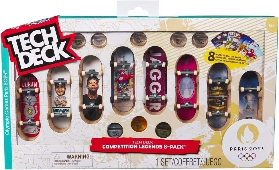 Set Tech Deck Spin Master 6070368, 8 fingerboarda, Olimpik