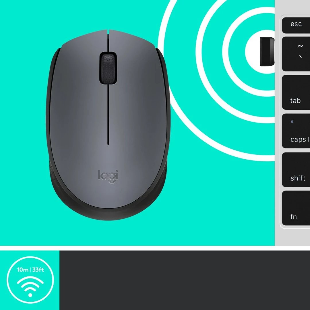 Maus Logitech M170, wireless, hiri