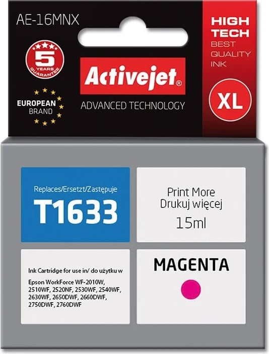 Ngjyrë zëvendësuese Activejet AE-16MNX për printer Epson, 15 ml