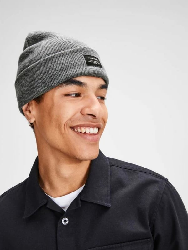 Kapelë për meshkuj Jack & Jones, gri