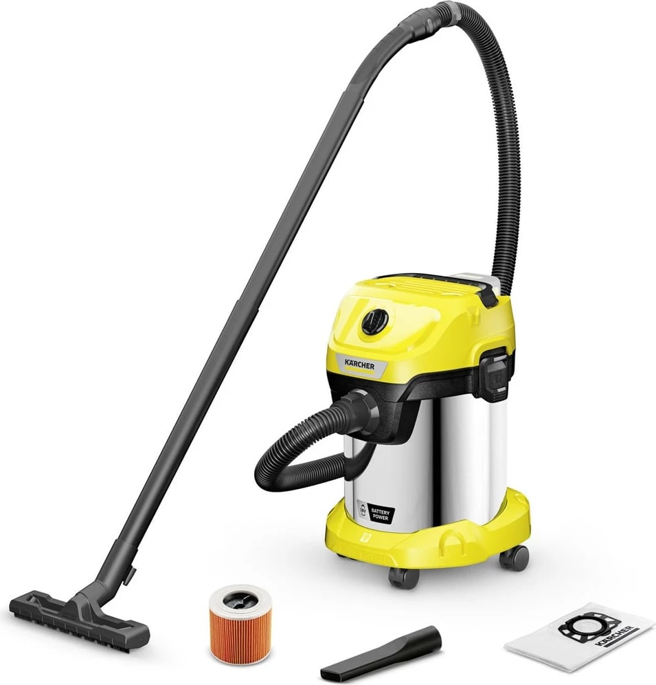 Fshesë me korrent KARCHER WD 3-18 S V-17/20, e verdhë