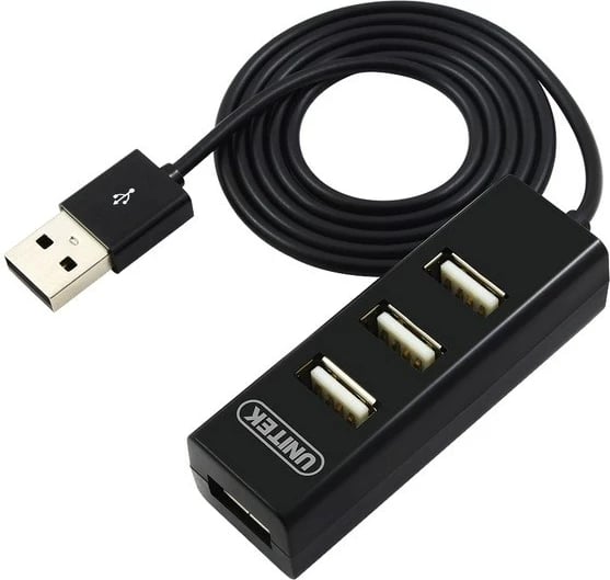 USB Hub Unitek, 4x USB 2.0, 480 Mbit/s, i zi