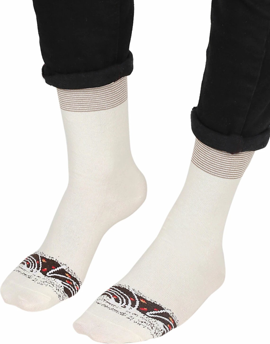 Çorape për meshkuj Mono Socks, krem e lehtë