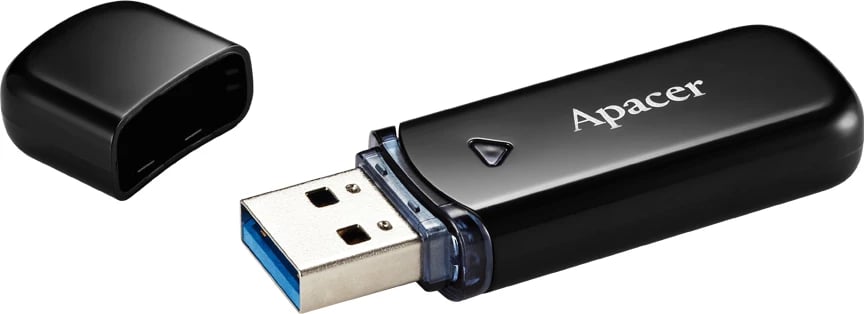 USB Apacer AH355, USB 3.0, 64GB, e zezë