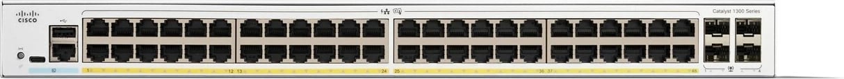 Switch Cisco Catalyst 1300-48P-4G, 48 Port GE, PoE, 4x1GE SFP