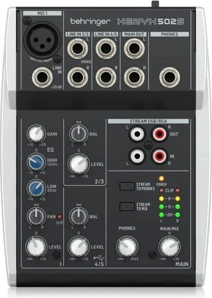 Audio mixer Behringer XENYX 502S