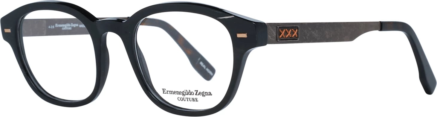 Korniza optike për meshkuj Zegna Couture, e zezë