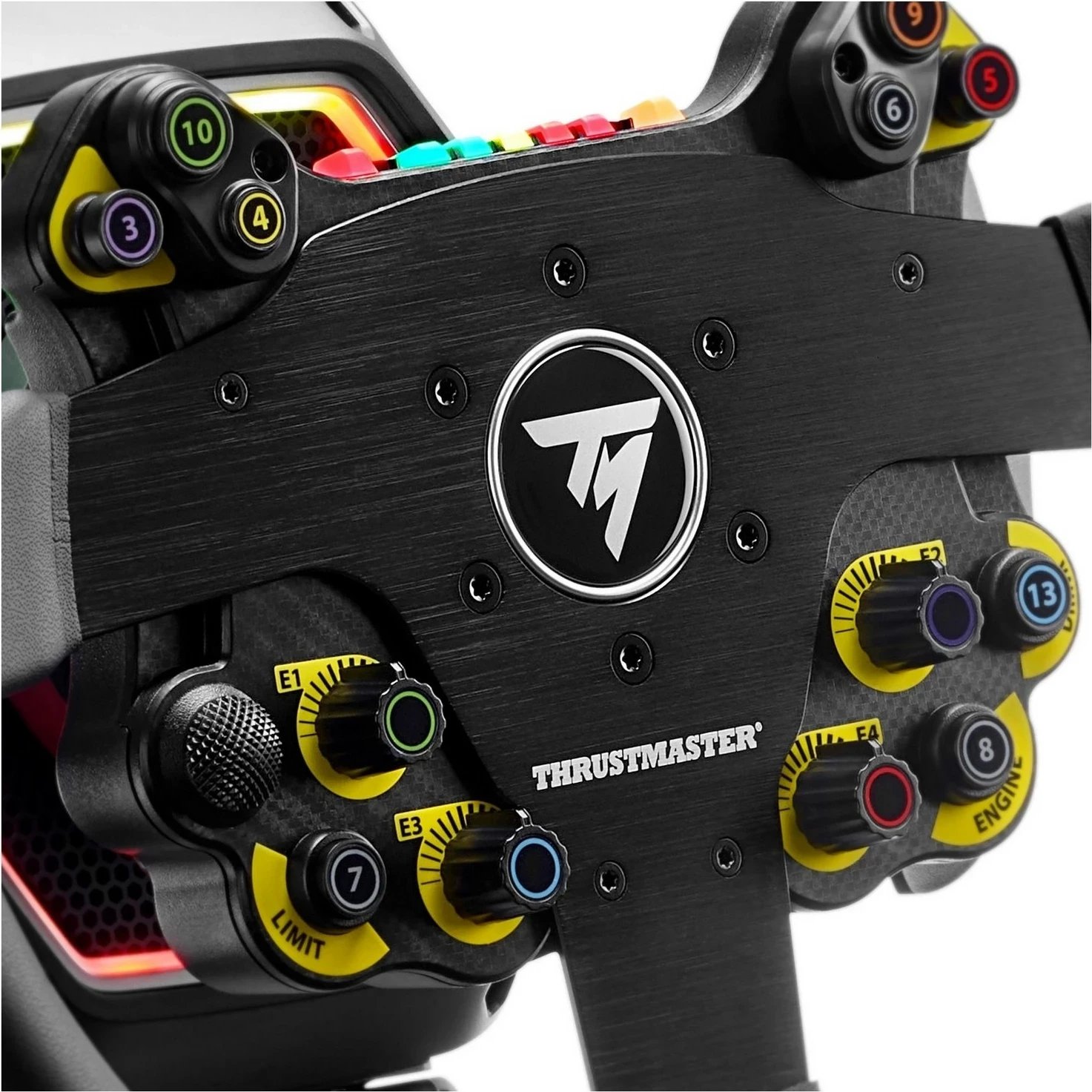 Timoni Thrustmaster EVO Racing 32R Leather, PC/PS4/Xbox One/Series X/PS5/Series S, e zezë-verdhë