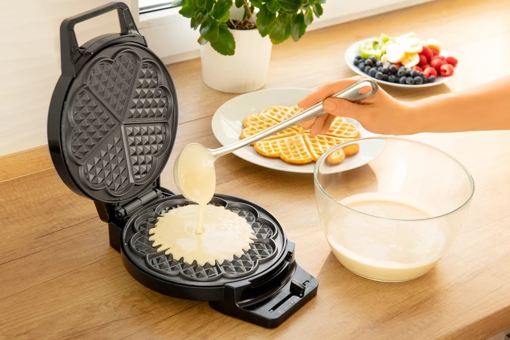 Tigan për waffle Sencor SWF 1010BK, i zi/hiri