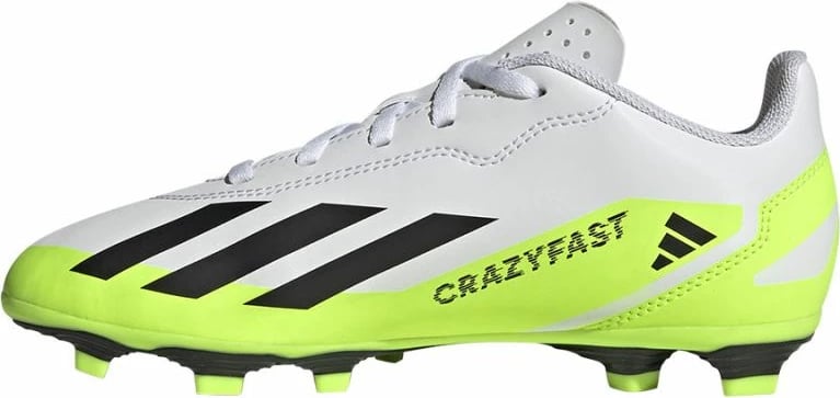 Këpucë futbolli për fëmijë adidas X Crazyfast.4 FxG Jr IE1588, të bardha