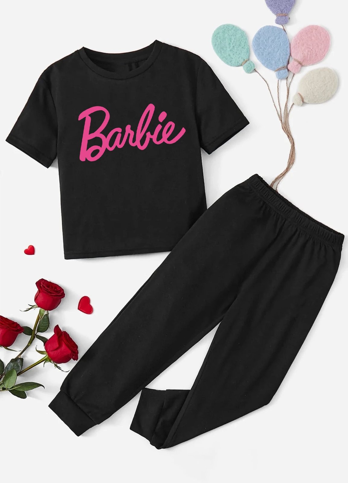 Trenerka për vajza ONLYTRENDWEAR Barbie, e zezë