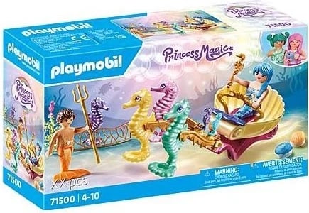 Seti i Lojës Playmobil Princess Magic, me banorë nëndetës dhe karrocë me kuaj deti