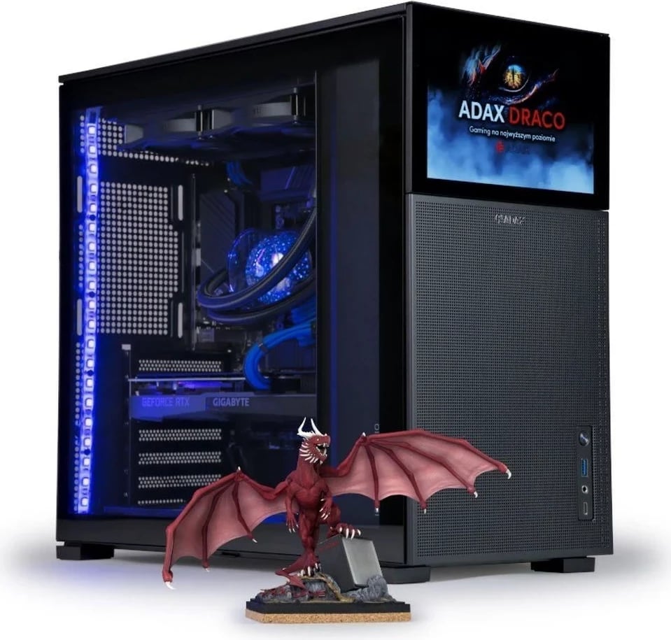 Kompjuter ADAX Dark Vision LE R5-7600X, 32GB RAM, 1TB, RTX 4070, i zi