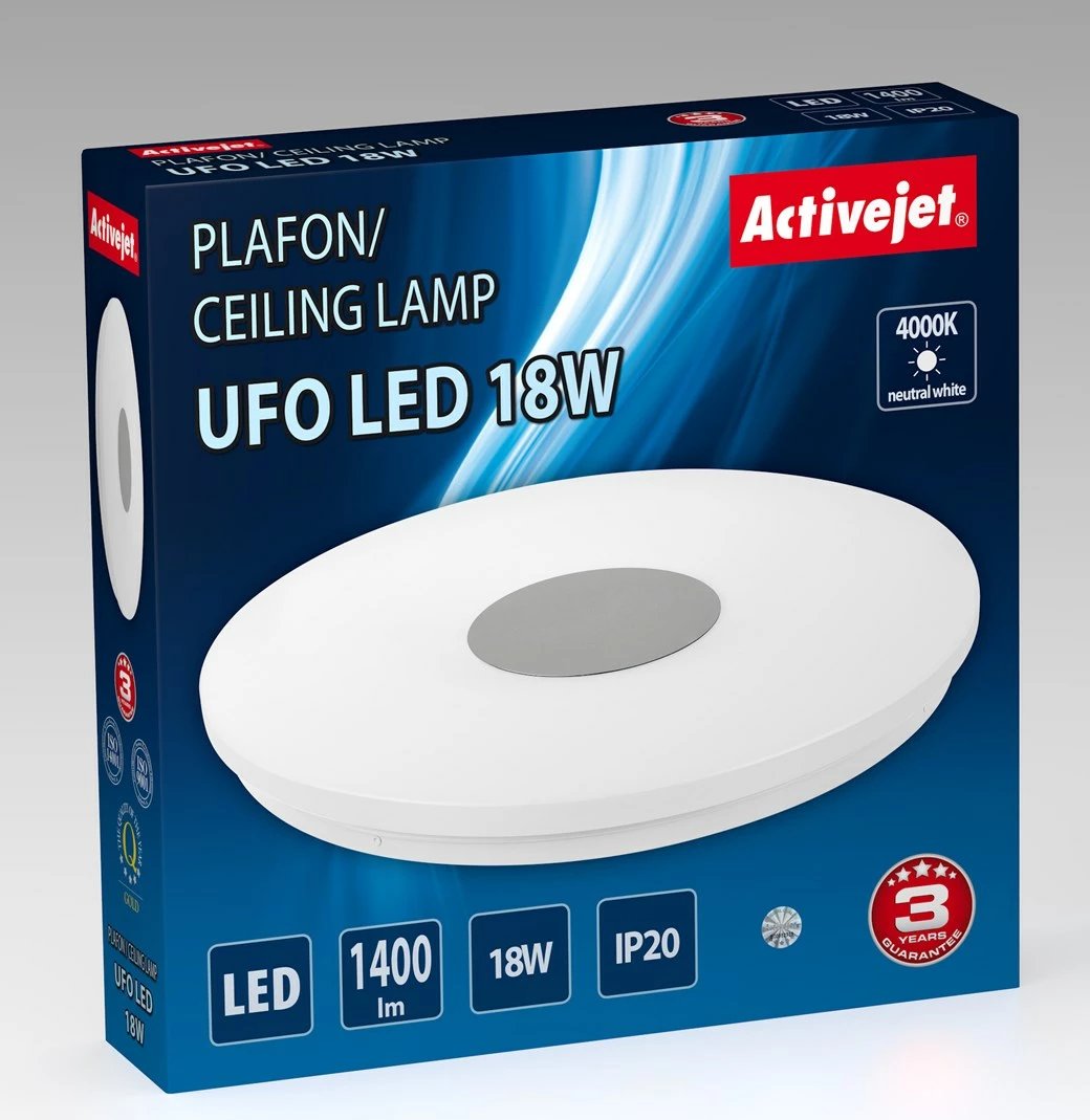 Llambë tavani Activejet Ufo Led, 18 W