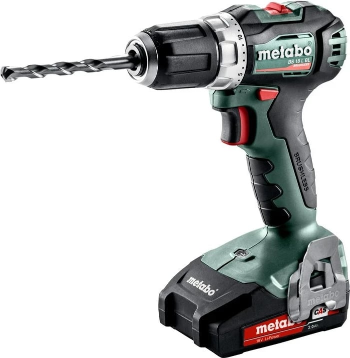 Makinë shpimi Metabo BS 18 L BL, 1850 RPM, 1.2 kg, E zezë, Jeshile