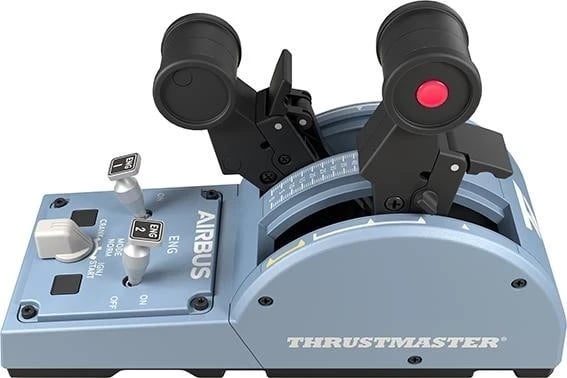 Set i kontrolluesve për simulim fluturimi Thrustmaster, Joystick + Przepustnica, ngjyrë zi-kaltër