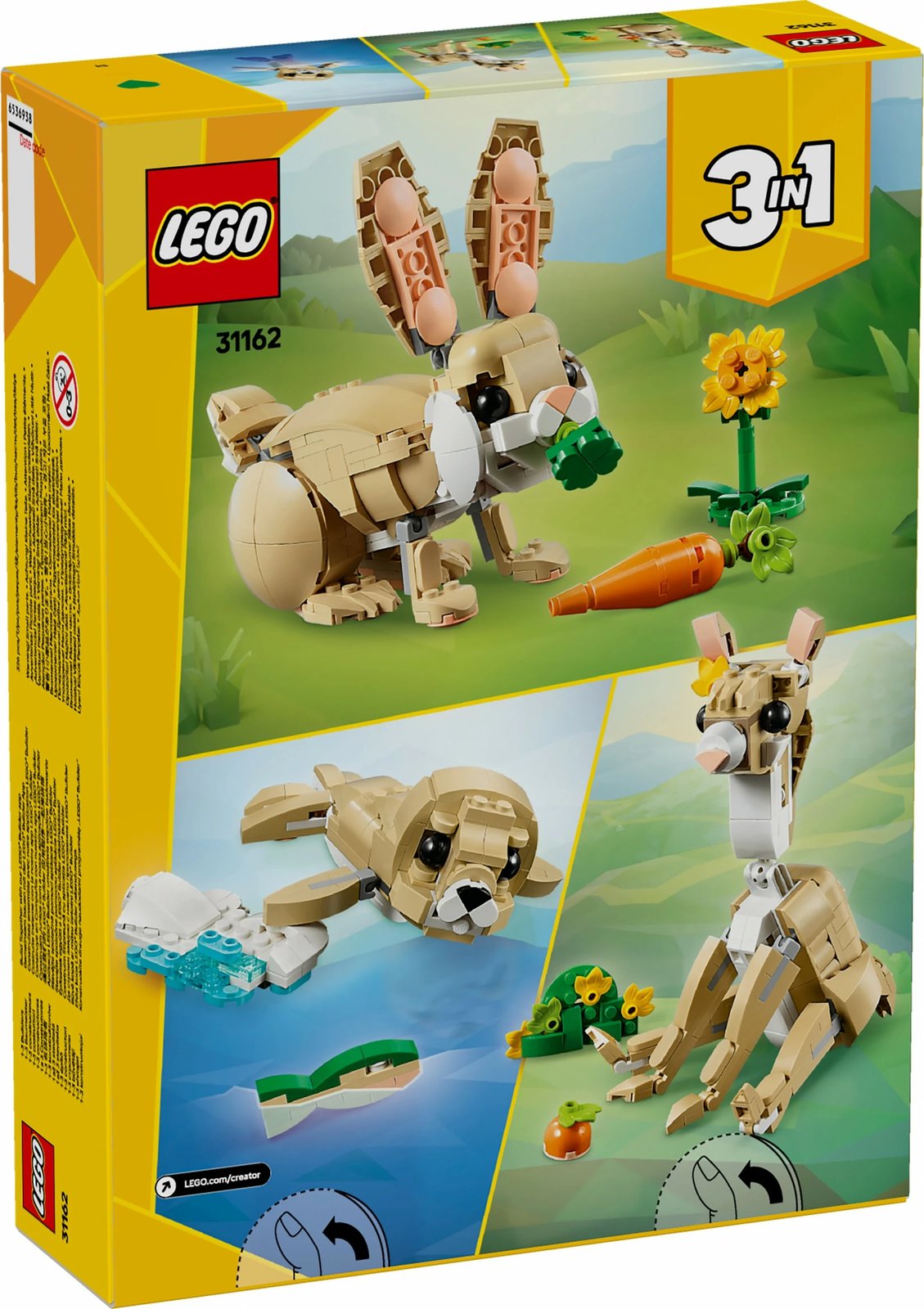 Set ndërtimi LEGO Creator Häschen 31162, shumëngjyrësh