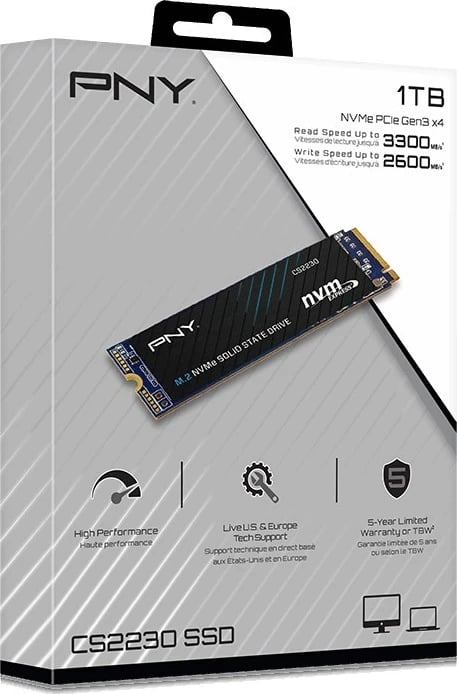 SSD PNY CS2230 M.2 1 TB, PCI Express 3.0