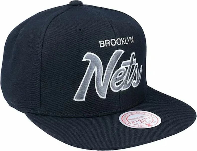 Kapelë Mitchell & Ness NBA Brooklyn Nets Snapback për Meshkuj, e Zezë