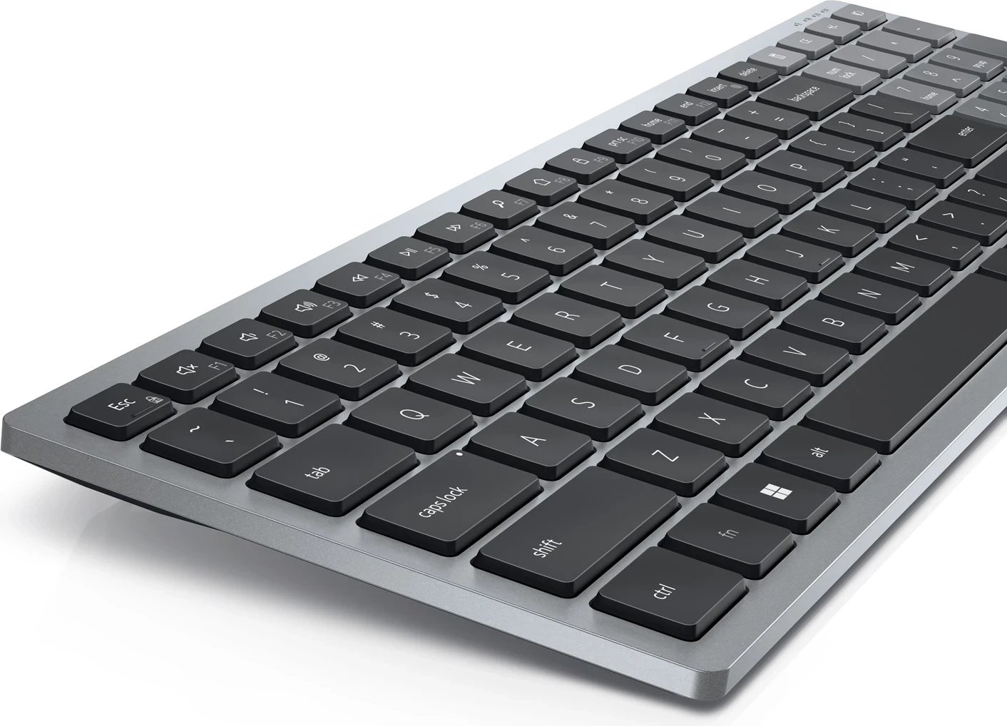 Tastierë Dell KB740, Wireless RF + Bluetooth, QWERTY Anglisht, Gri e Zezë