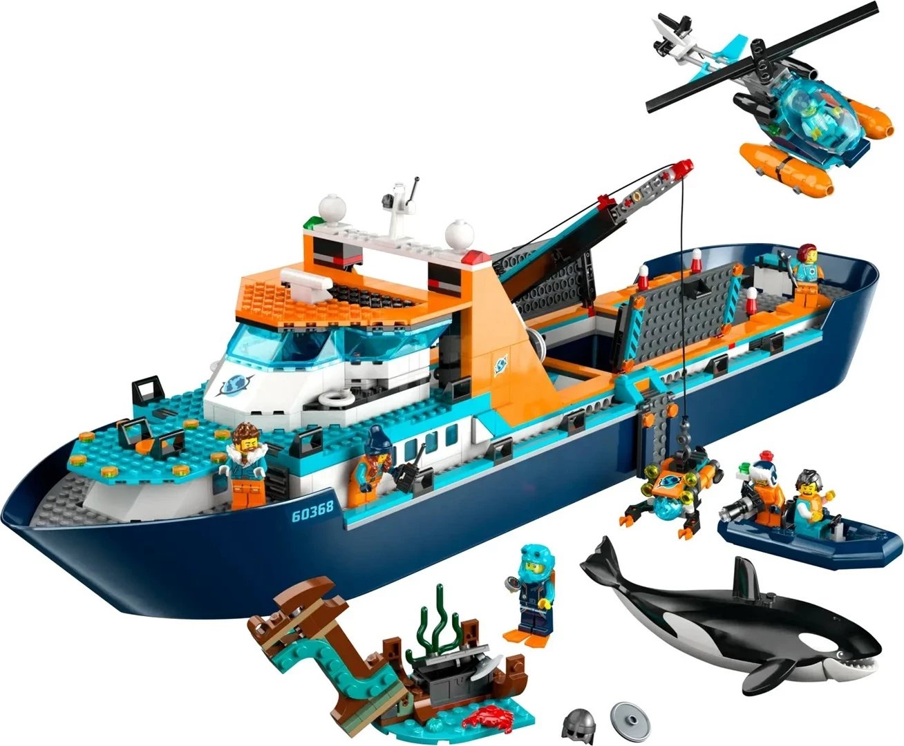 Set LEGO CITY 60368 Arctic Explorer Ship, 815 pjesë