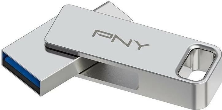 USB PNY 3.2 Duo-Link 64GB Type-C / Type-A, argjendtë