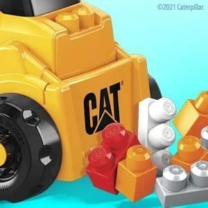 Lodër me rrota MEGA BLOKS CAT, MATTEL, e verdhë