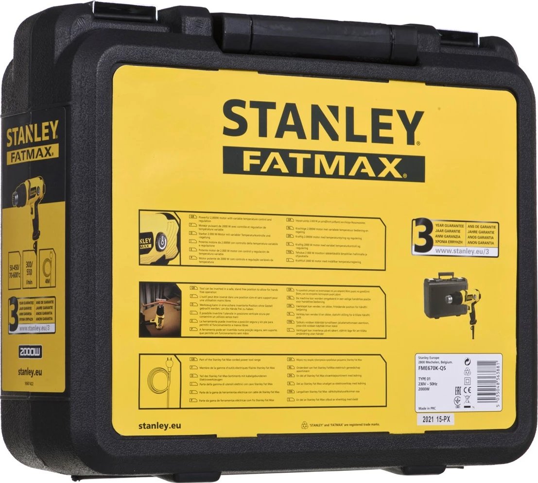 Vegël për djegien e materialeve Stanley FME670K-QS, 2000W 