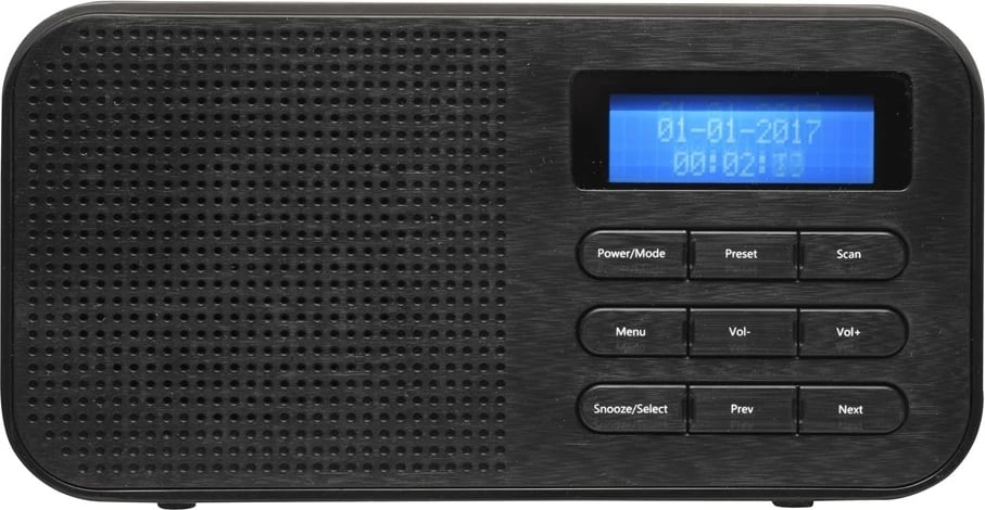 Radio portabël Denver DAB-42, Digjitale, E zezë