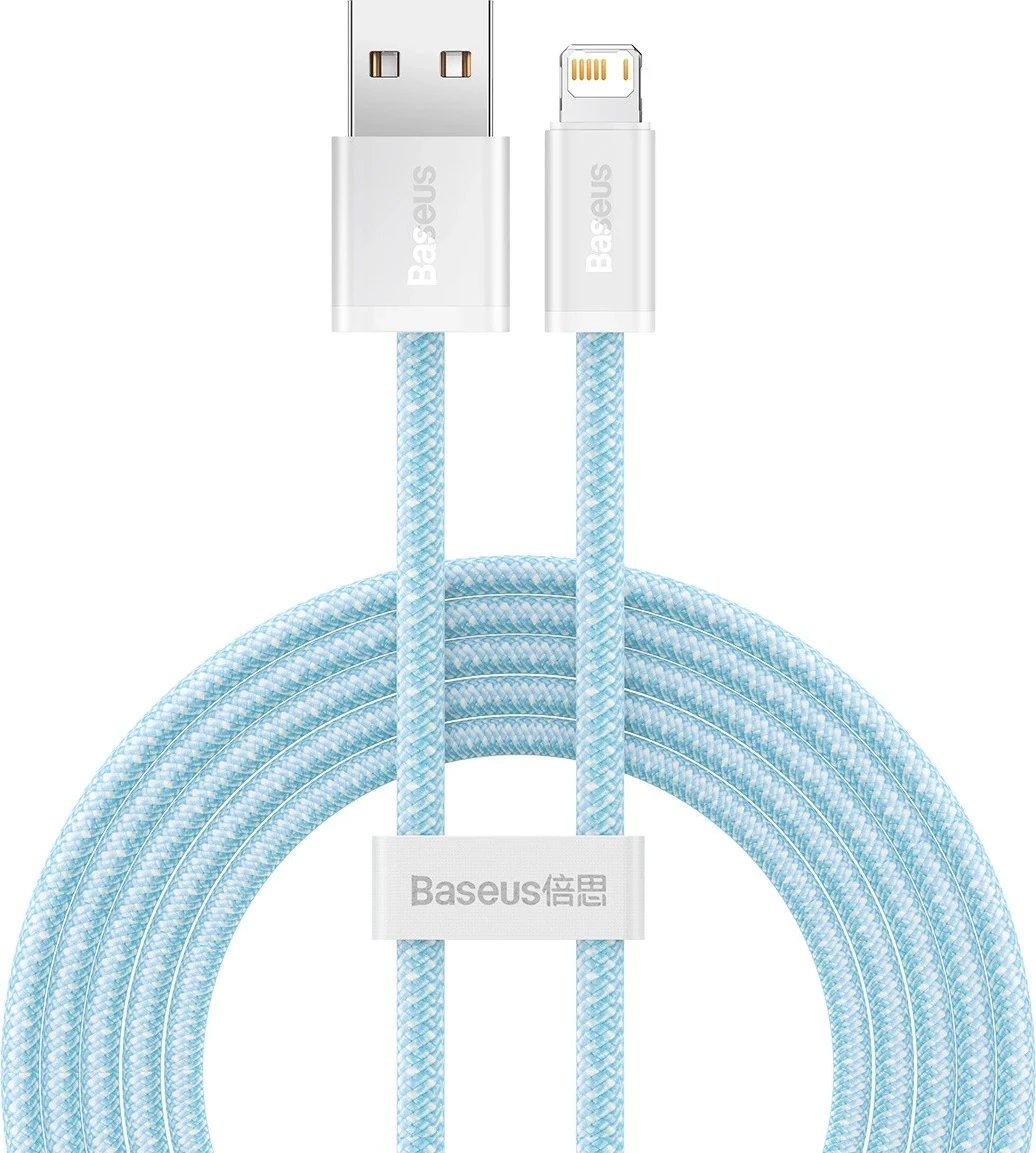 Kabllo USB do Lightning Baseus, 2.4A, 2m, blu