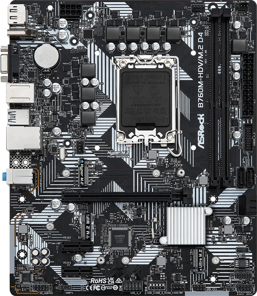 Pllakë amë Asrock B760M-HDV/M.2 D4 Intel B760