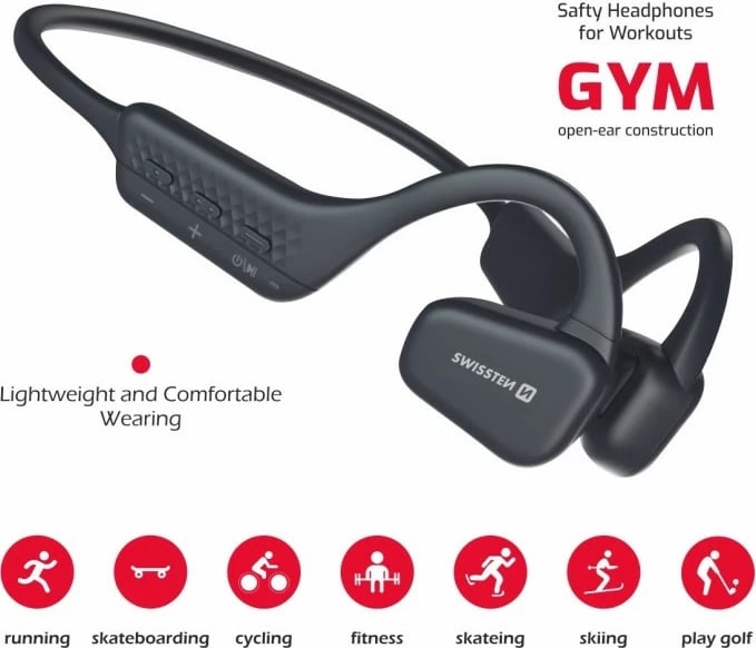 Kufje Swissten Bluetooth Gym