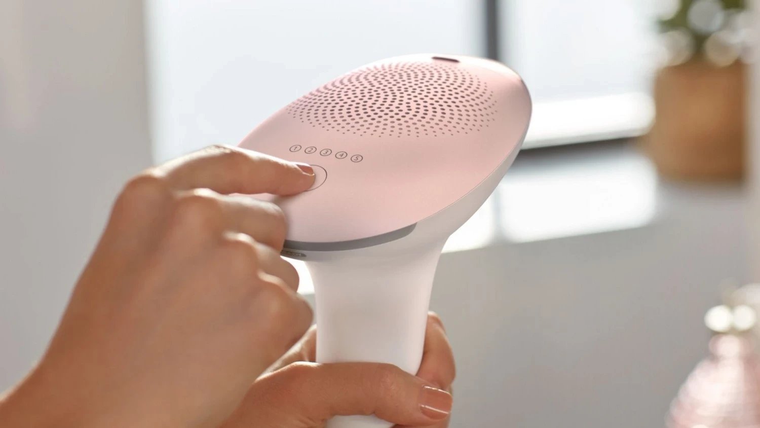 Aparat për heqjen e qimeve Philips Lumea Advanced SC1994/00, IPL, bardhë-rozë