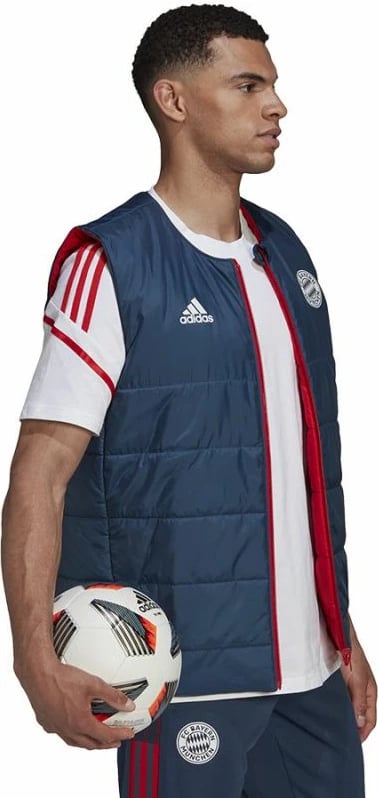 Jelek për meshkuj adidas Bayern, të kuqe dhe blu marine