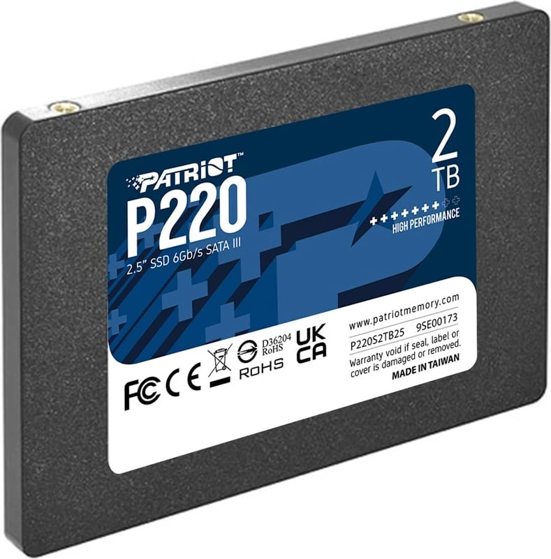 SSD Patriot Memory P220, 2TB, 2.5 inç, Serial ATA III