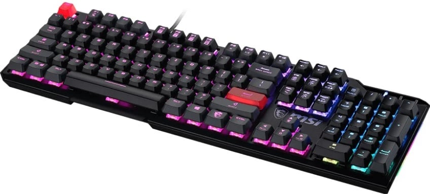 Tastierë MSI Vigor GK41 Dusk LR US Gaming USB QWERTY Anglisht E zezë